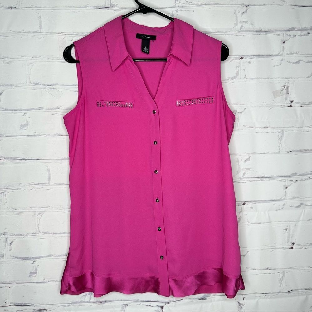 ‎Alfani size 8 hot pink top